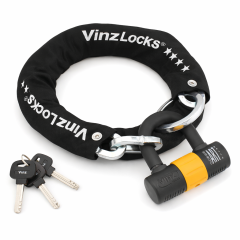 VINZ Kungur Scooter Lock ART3 - 100cm (fits through spoke wheel)
