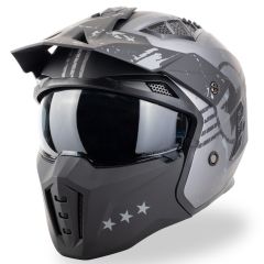 Casco VINZ Shikoku Streetfighter - Gris